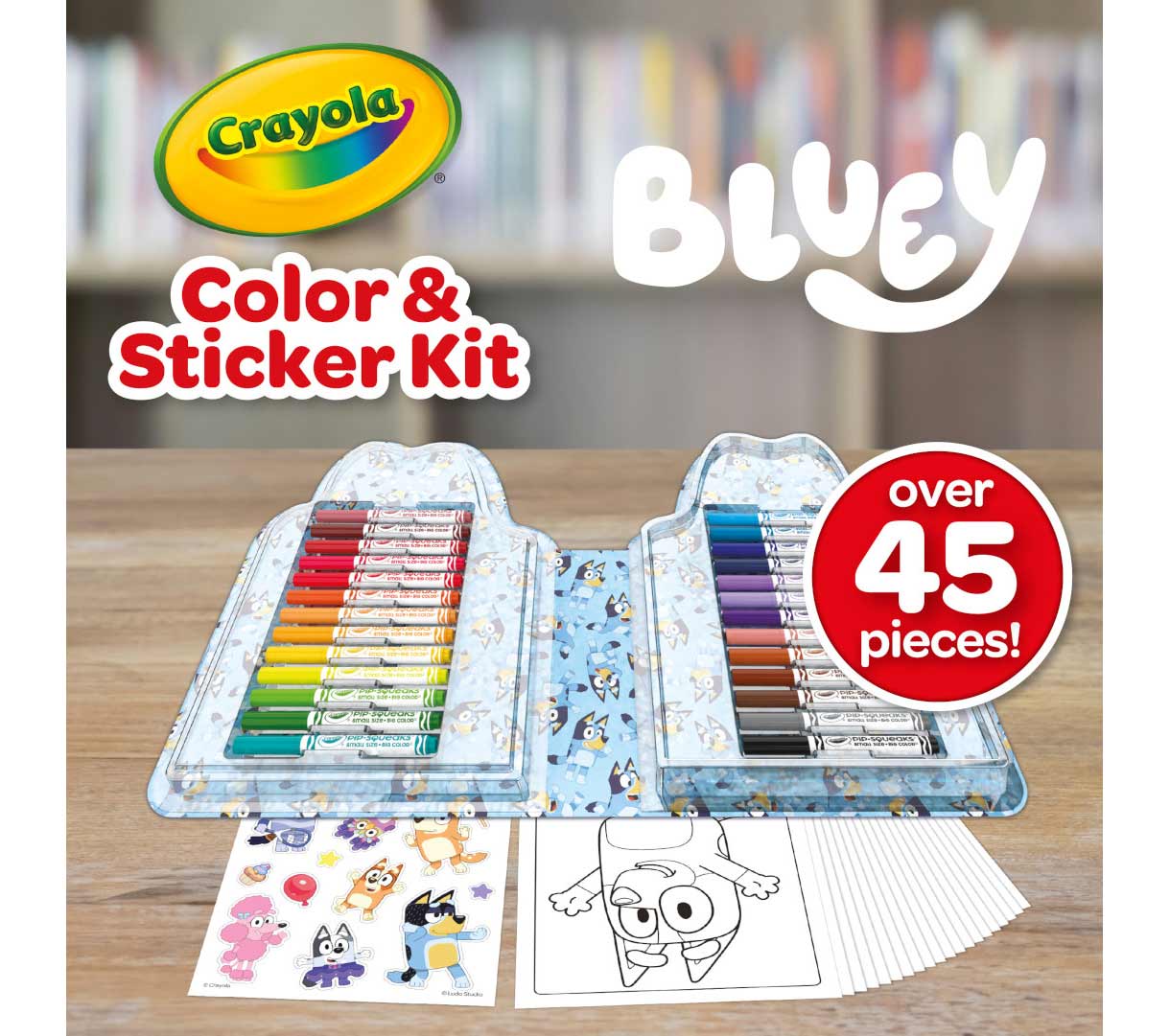 Crayola Color&sticker Kit Bluey 041235