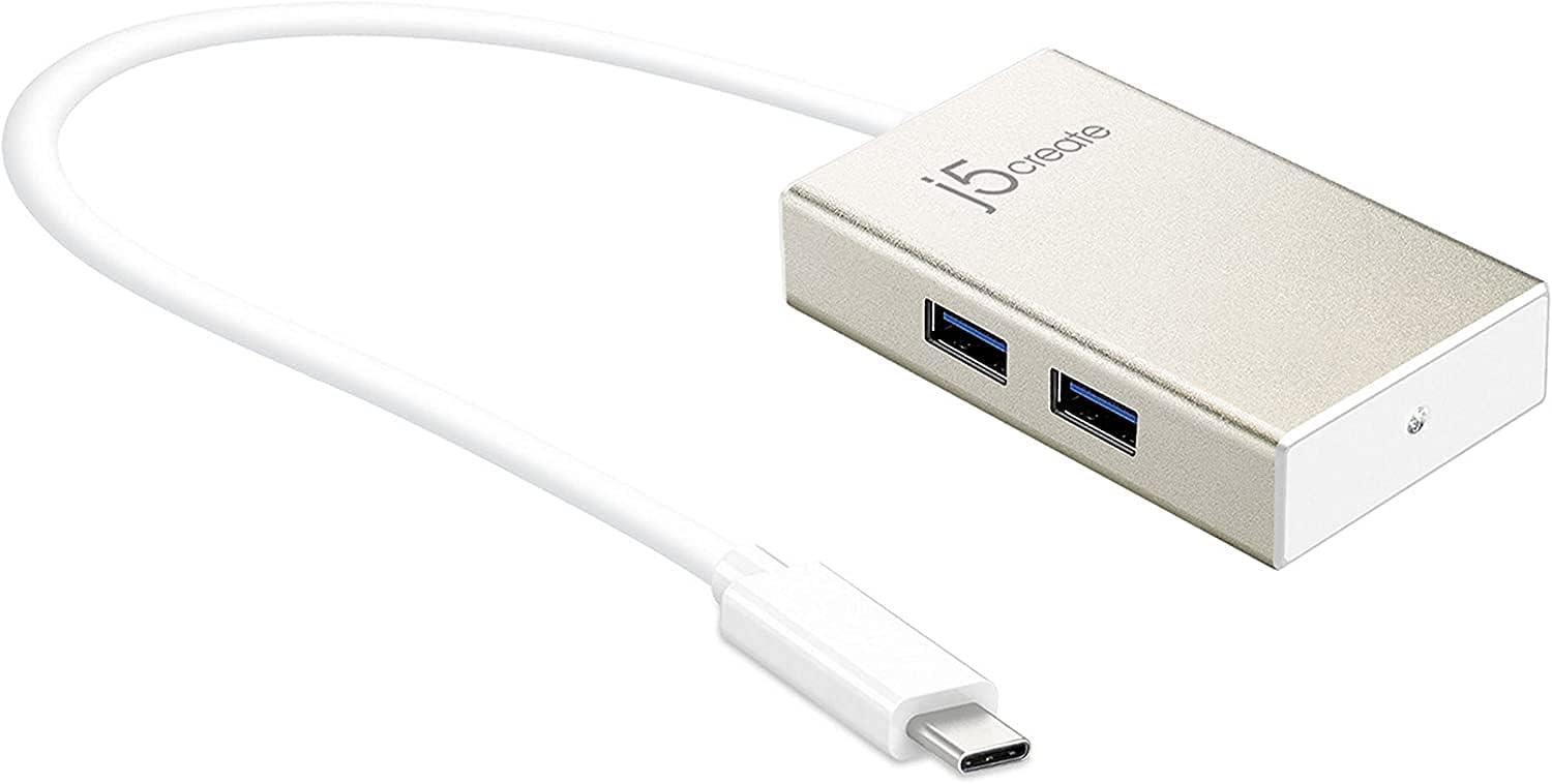 j5Create USB Type-C To 4-Port/4A USB3.0 Hub