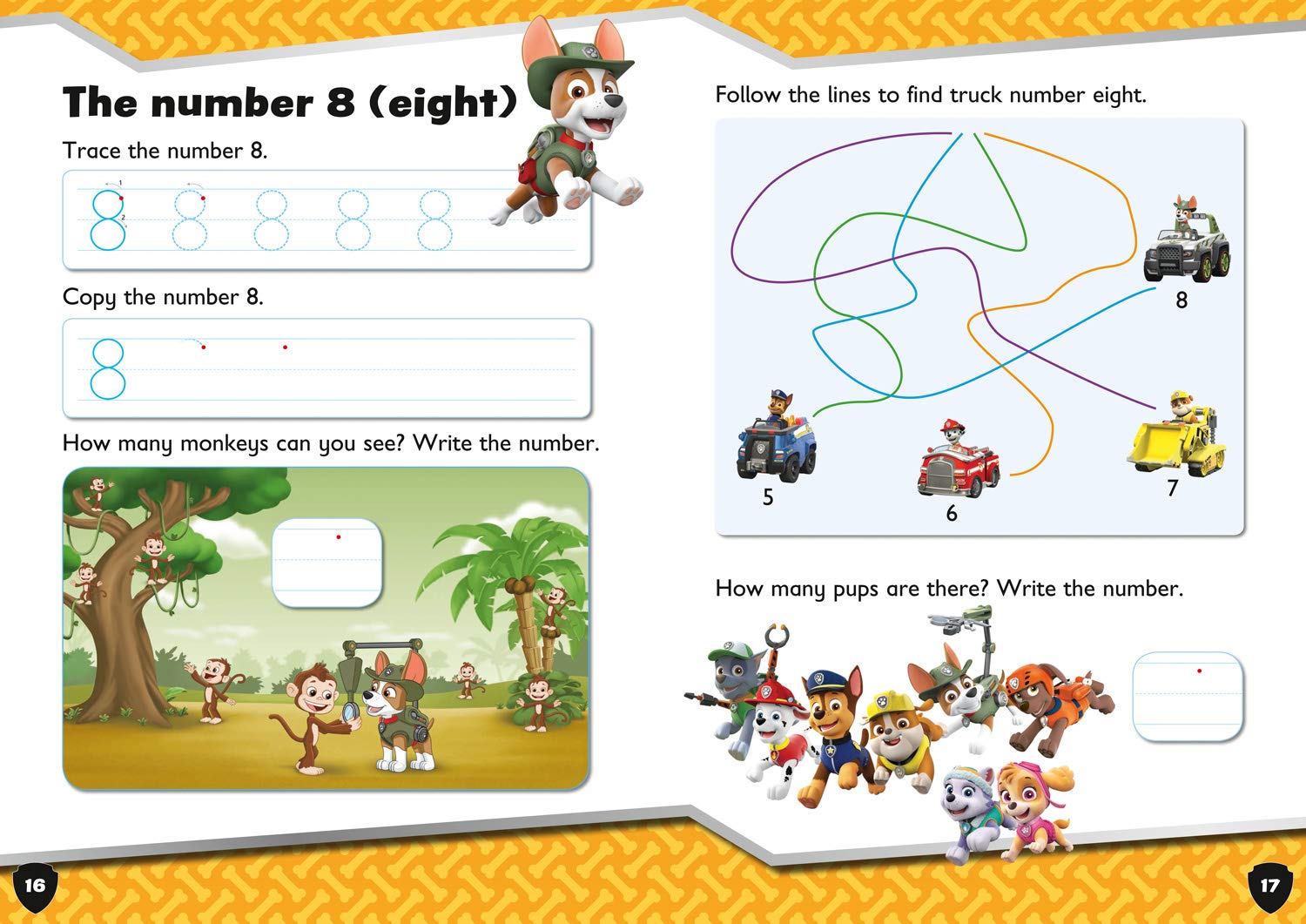 Paw Patrol First Numbers Activity Book (Paperback)