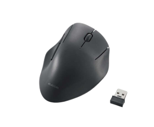 Elecom SHELLPHA 5 Buttons Silent Wireless Mouse Black