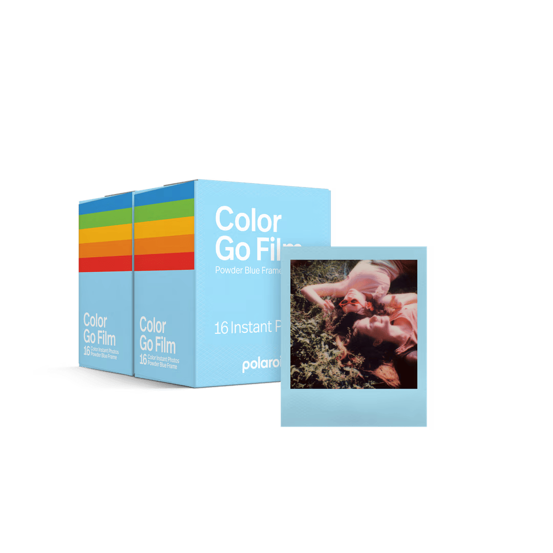 Polaroid Go Color Film Double Pack - Powder Blue Frame Edition
