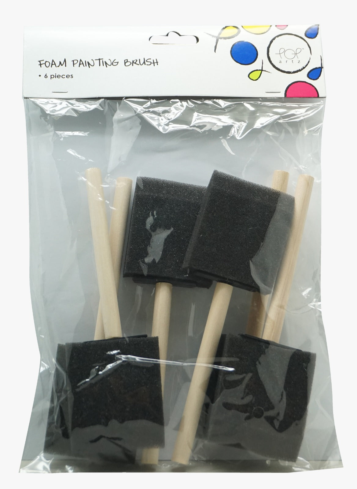 POP Artz Foam Brush Set 6's