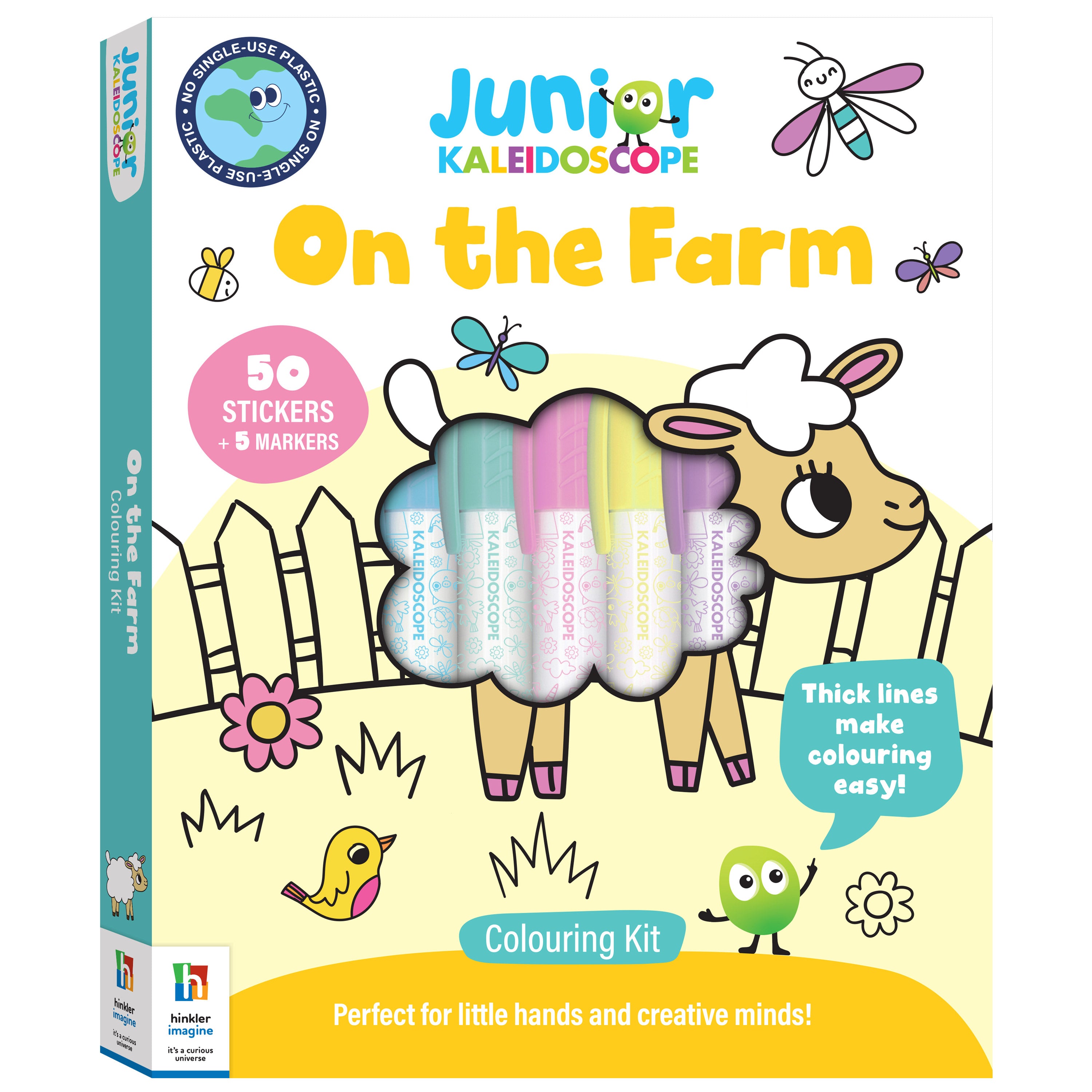 Jr Kaleidoscope Colouring Kit On the Farm