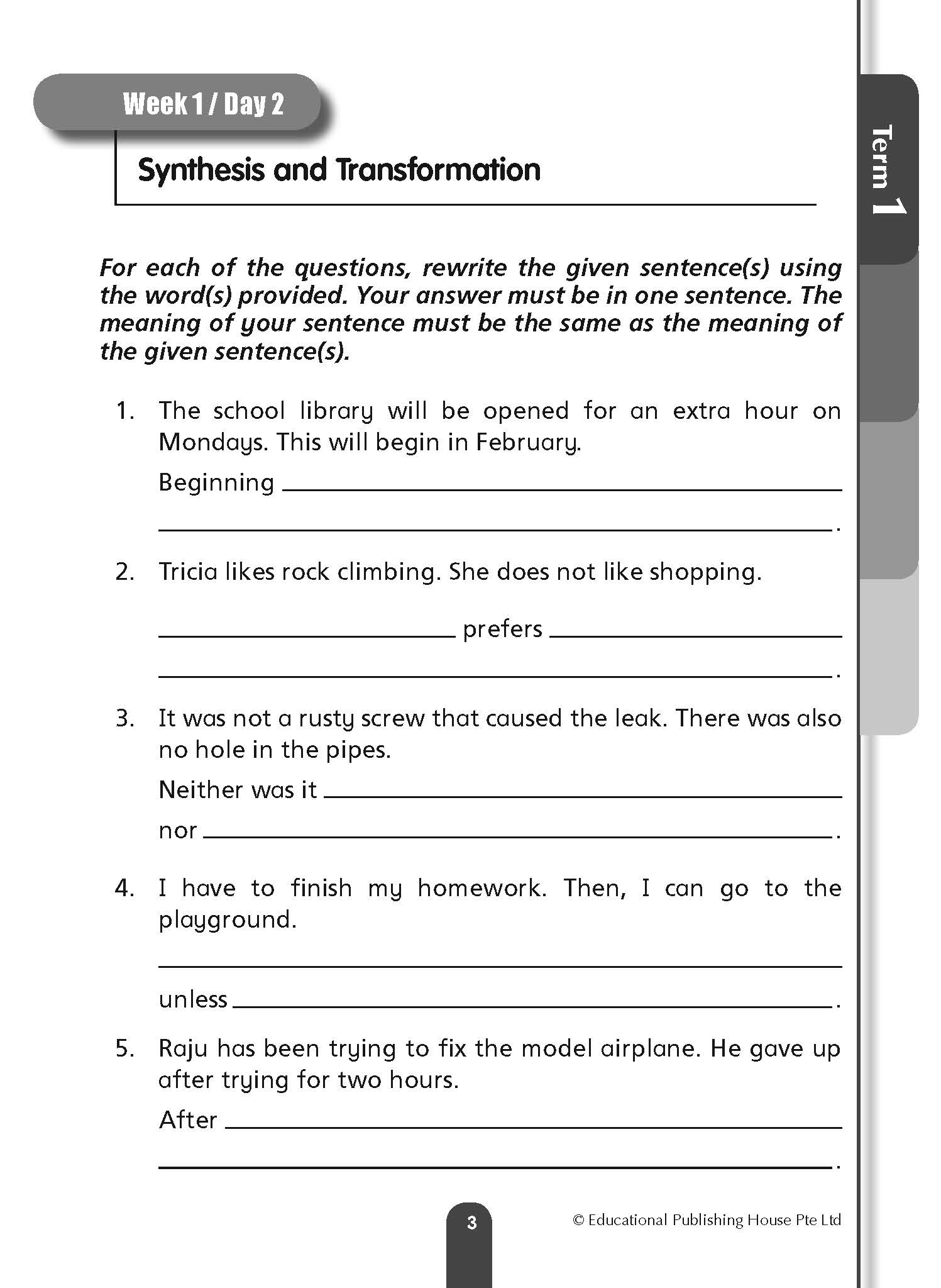 Primary 4 Daily Dose Of English