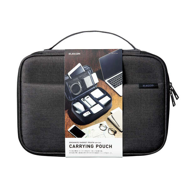 BMA-GP15 Elecom Gadget Pouch Carrying Type Black
