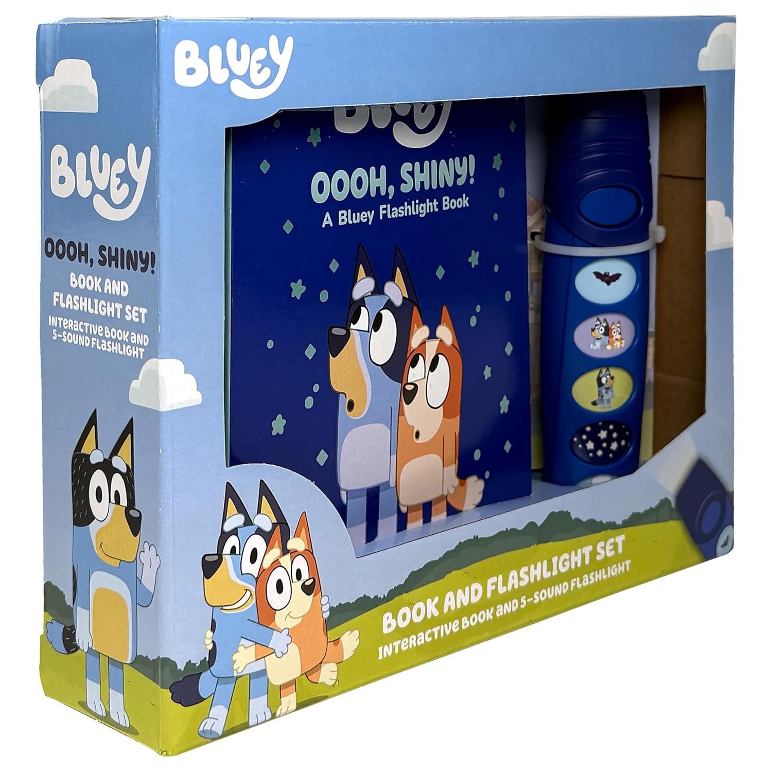 Bluey - Oooh, Shiny! A Bluey Flashlight Toy Adventure Sound Book - PI Kids