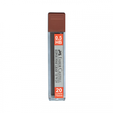 Faber-Castell Super Fine Leads HB, 0.5mm x 60mm-126525