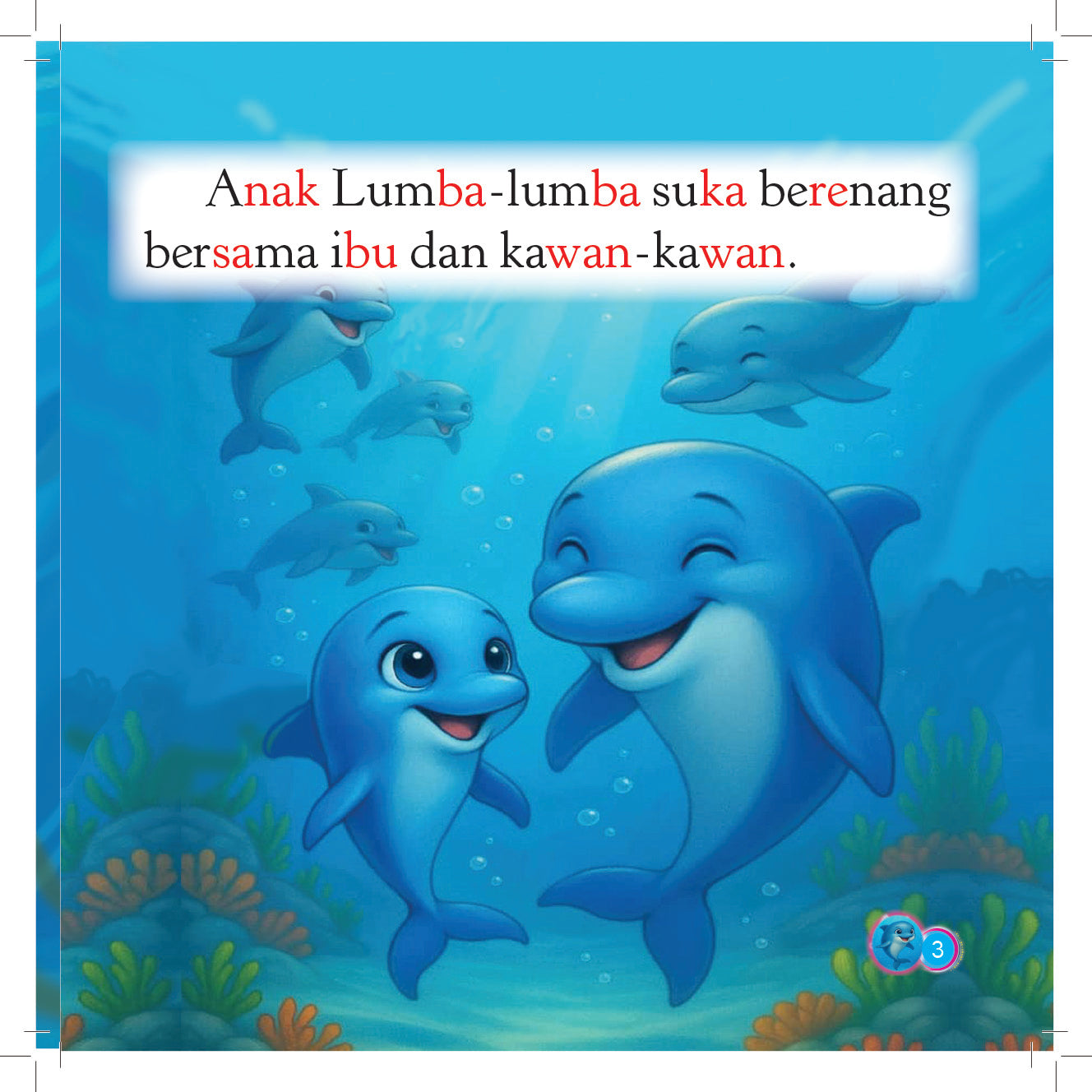 Siri Anak-anak Haiwan Comel : Anak Lumba-lumba Pinter