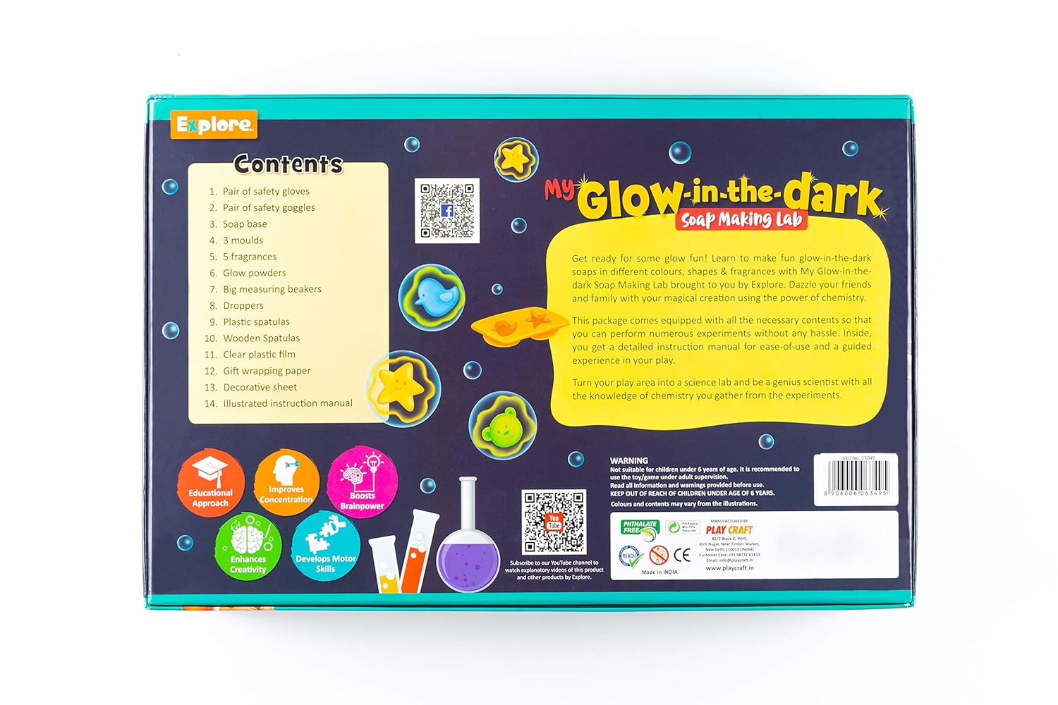 EXPLORE STEM MY GLOW IN THE DARK SOAP MAKING LAB