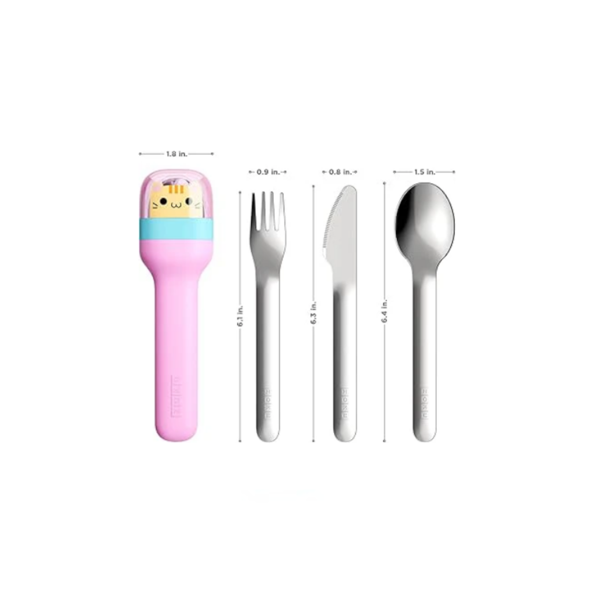 Zoku Kids Pocket Utensil Set - Kitty
