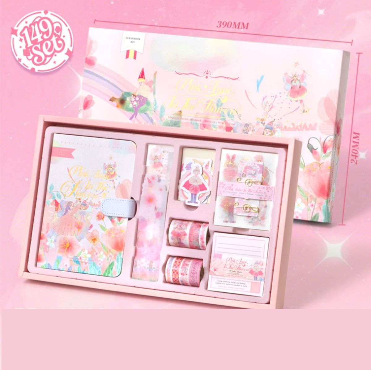 Stationery Set Pink 001Aw