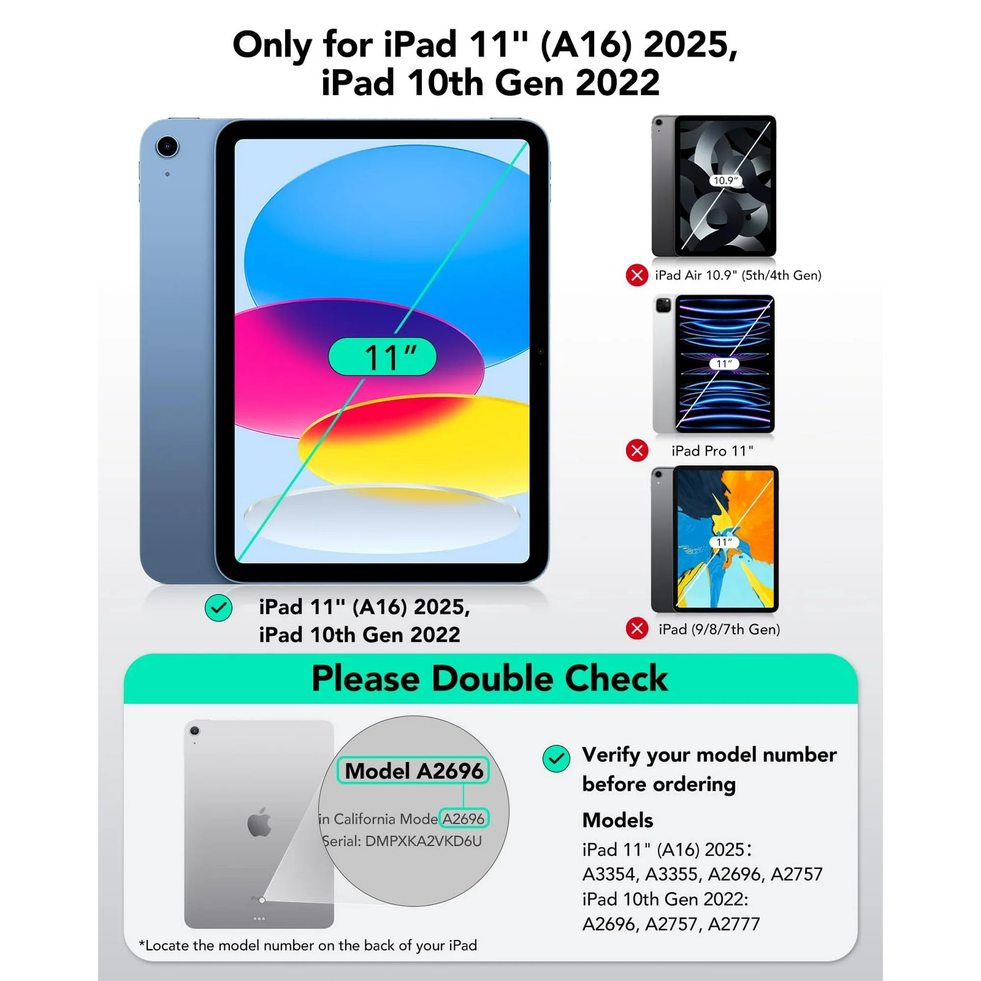 iPad (A16) 11th/10th Gen Flex Keyboard Case