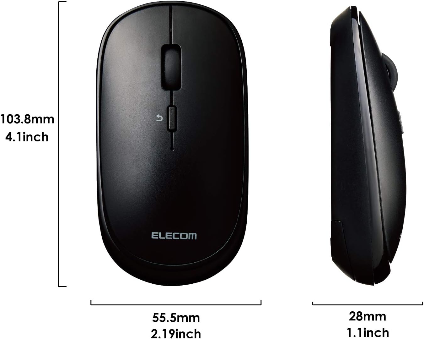 Elecom 2.4GHz Slint Wireless Mouse Black