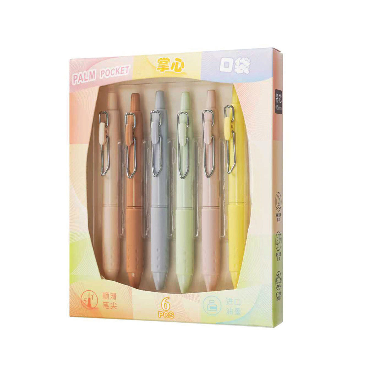 Narita Mini Gel Pen Set 6's 535s/6