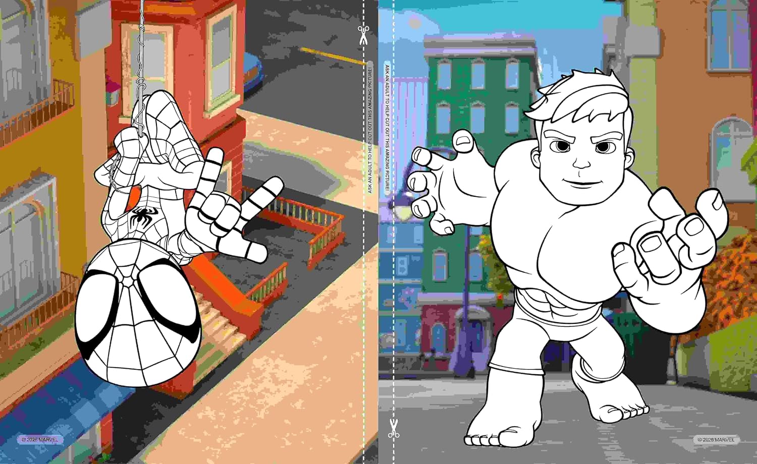 Spidey & Friends: 5-in-1 Colouring