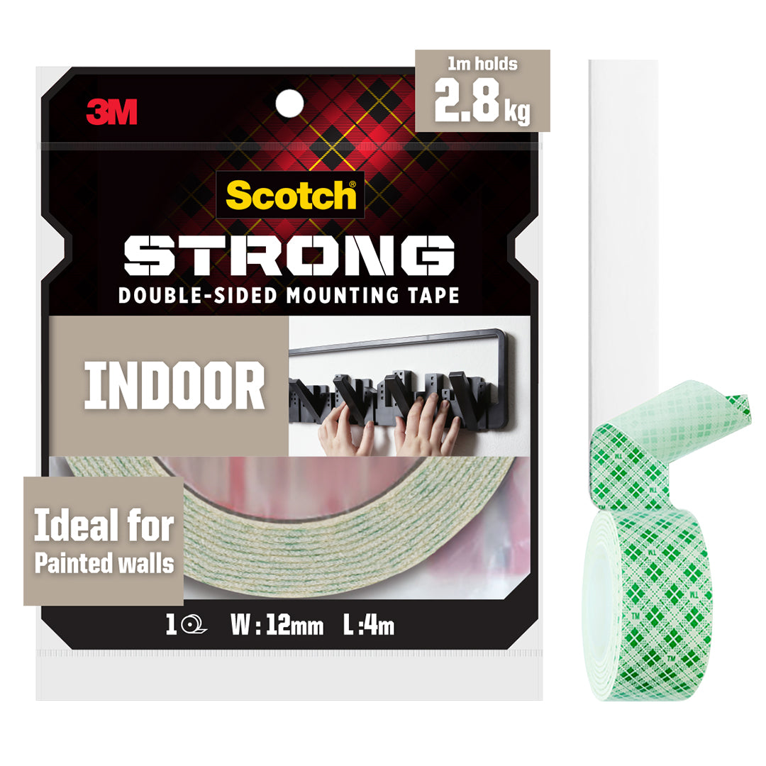 Scotch® 110-m12 Indoor Double-sided Mounting Tape, 12mm X 4m