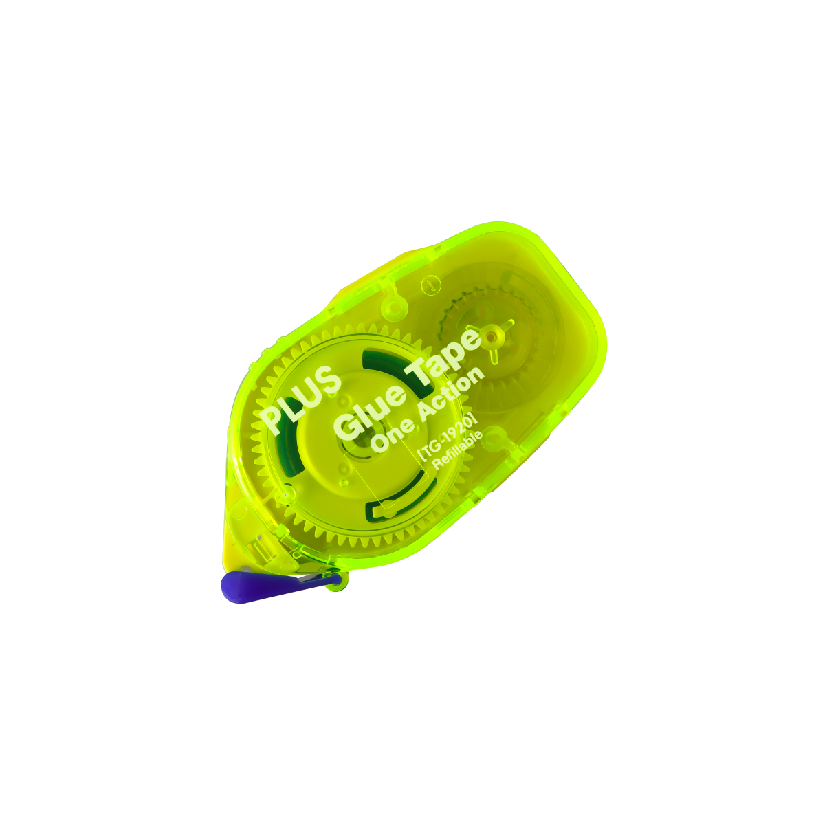PLUS One Action Glue Tape Neon Color Series 8.4mm Yellow