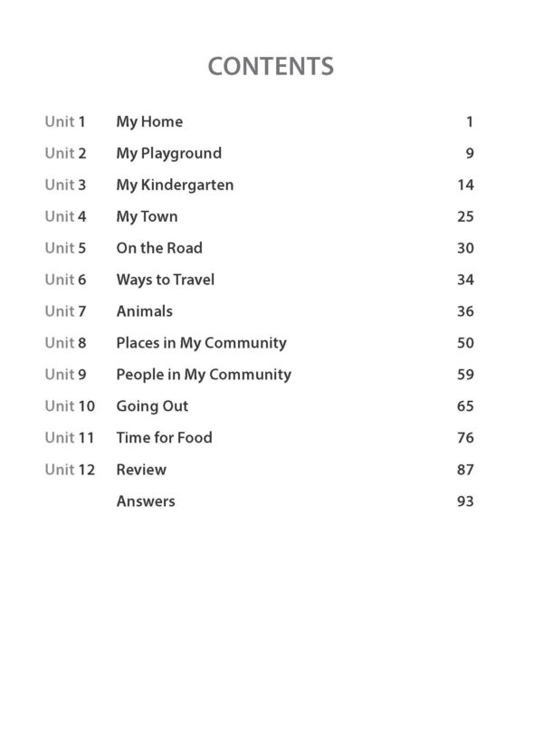 Pre-primary Preparatory Course English Activity Series for Early Learners Book 4 – My Surroundings