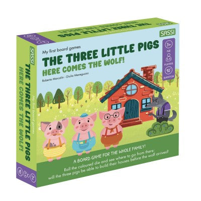 SASSI MY FIRST BOARD GAMES THE THREE LITTLE PIGS HERE COMES THE WOLF
