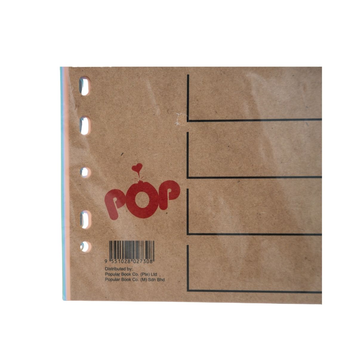 Pop Bazic A4 Subject Index Dividers 10-Colour (11-Hole) - T2010
