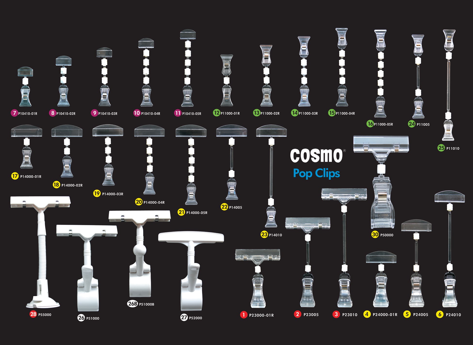 Cosmo Rod & Display Clip 50Mm Post P23005 (Pop 02)