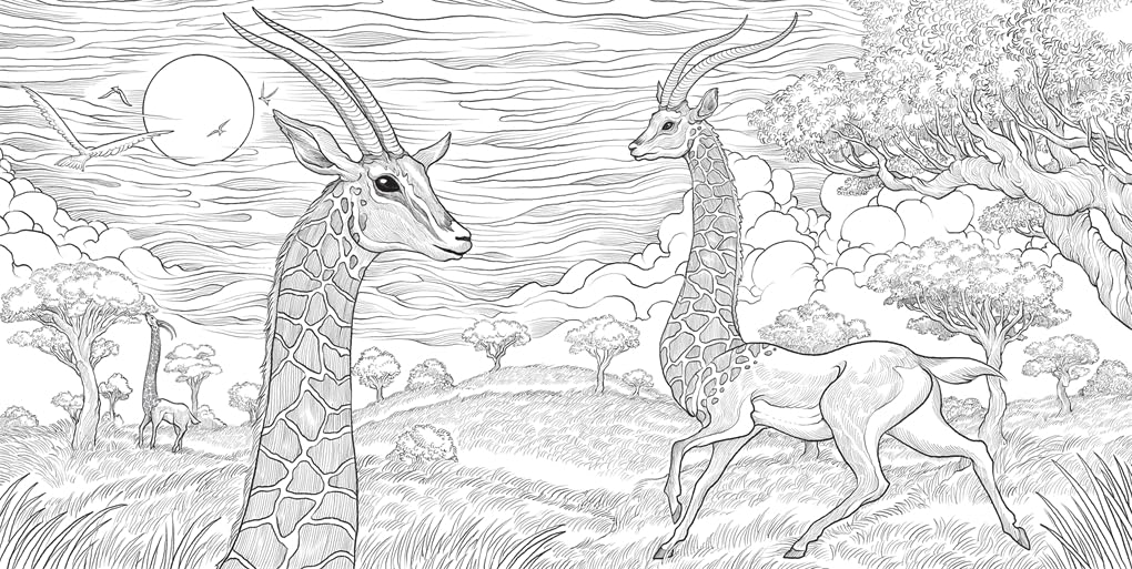 Dream Menagerie: A Hybrid Animals Colouring Book (Paperback)