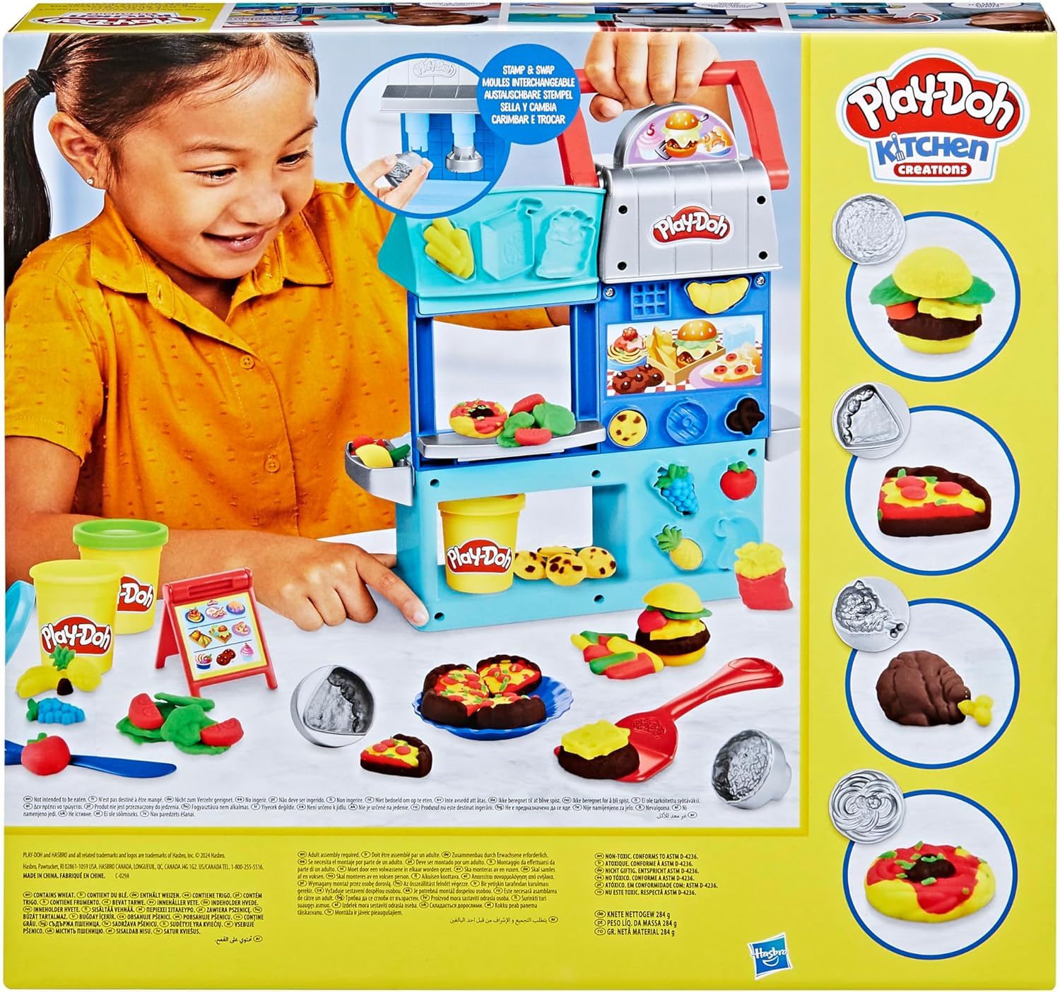 HASBRO PLAYDOH KITCHEN CREATIONS BUSY CHEFS RESTAURANT PLAYSET