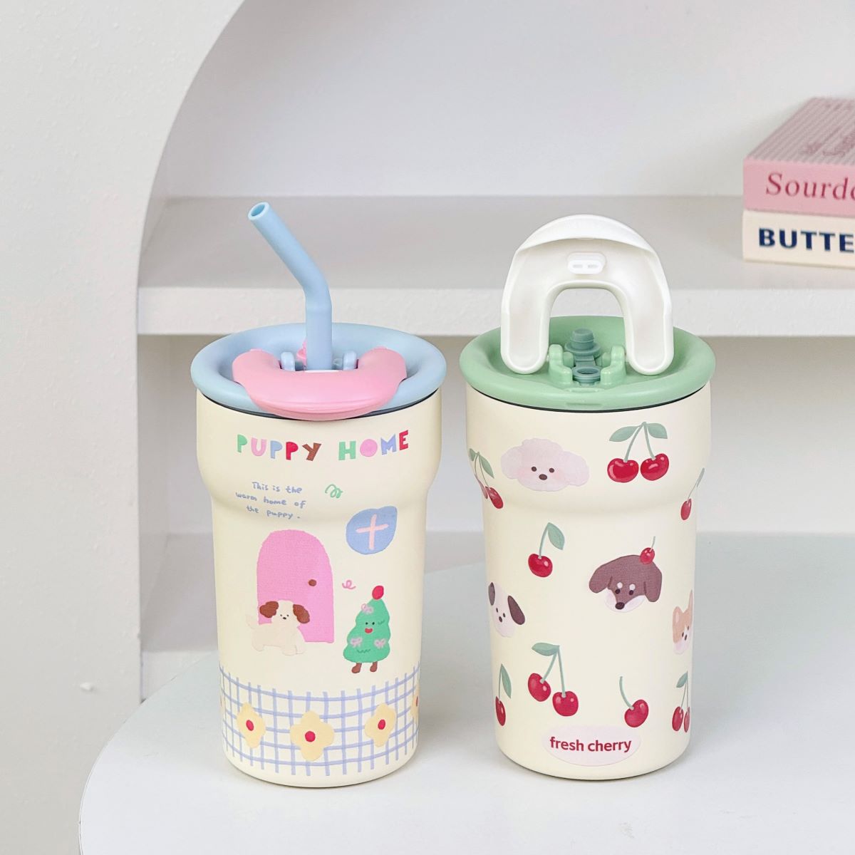 690Ml Thermal Mug With Straw