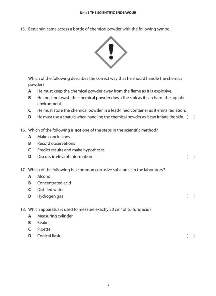 Ace Your Secondary 1 Science through Practice