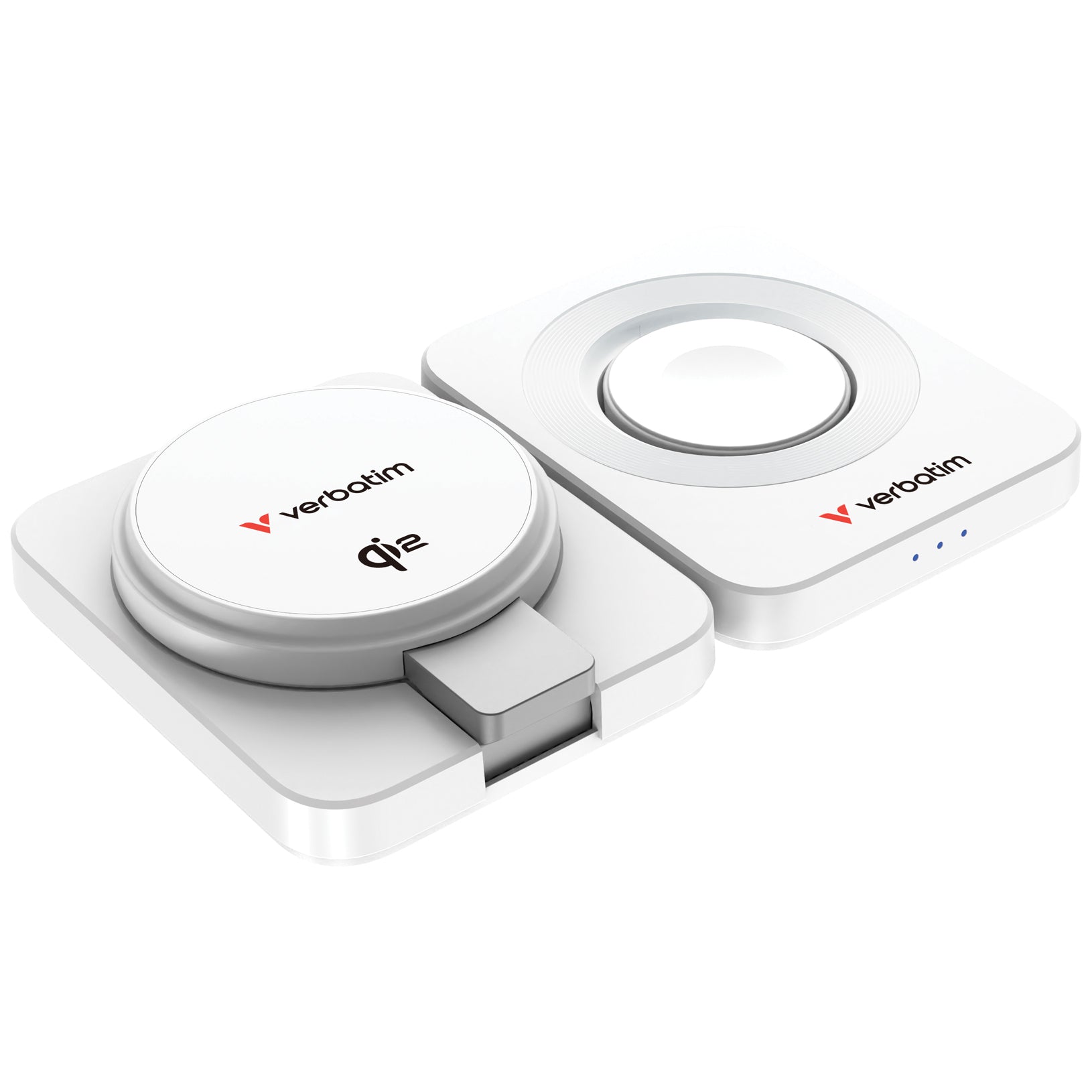 Verbatim 3-in-1 Qi2 Wireless Charger (WCDQi201) - White