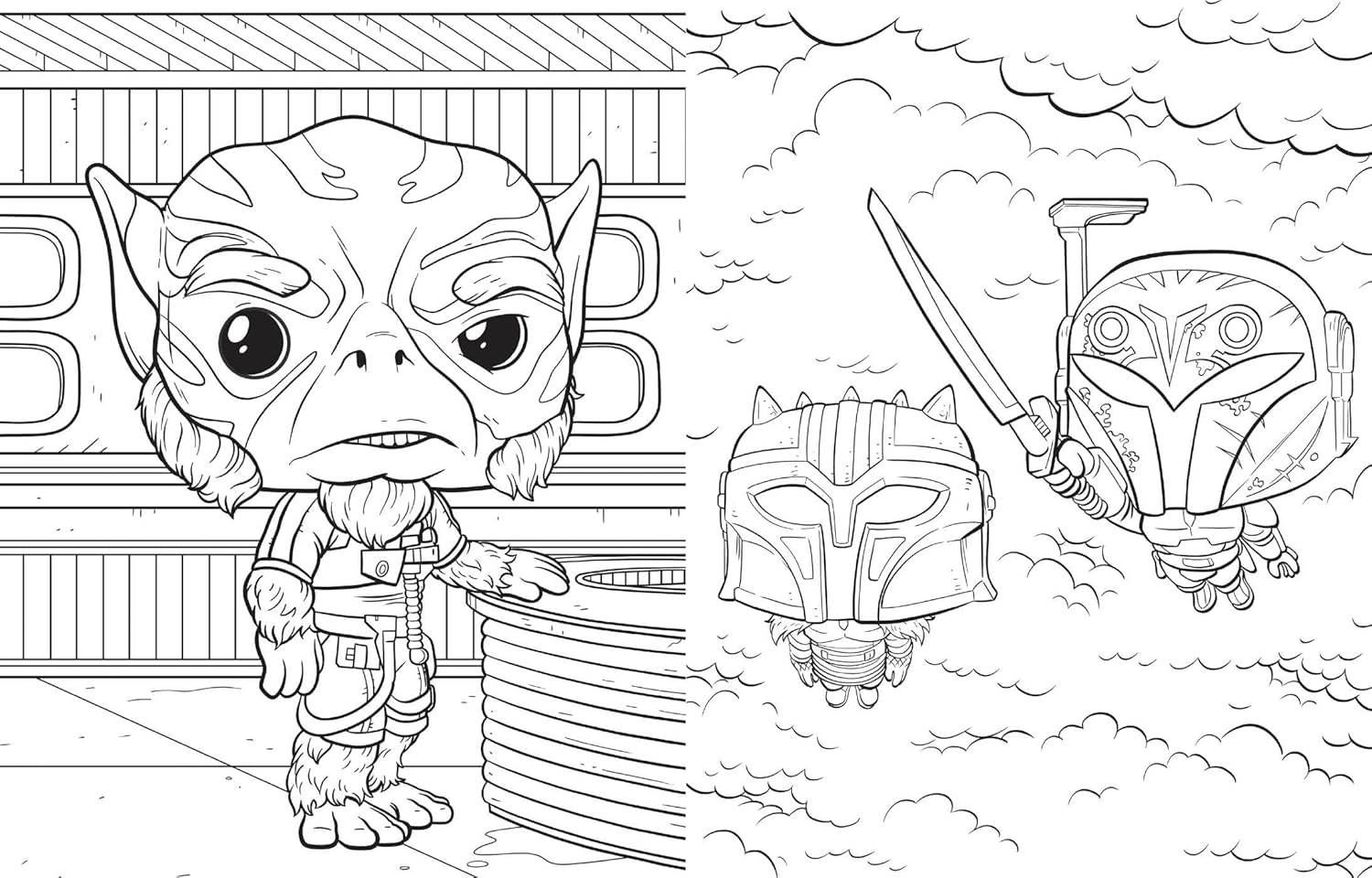 Mandalorian Official Funko Pop Coloring Book (Paperback)