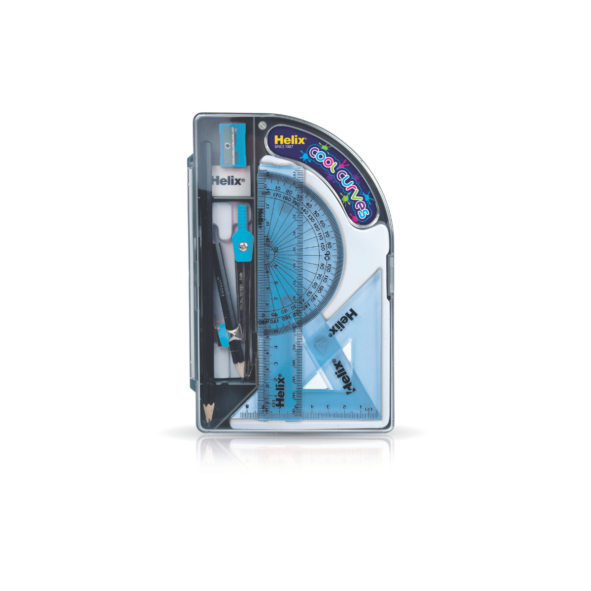 Helix Cool Curves Maths Set - 9 pieces 