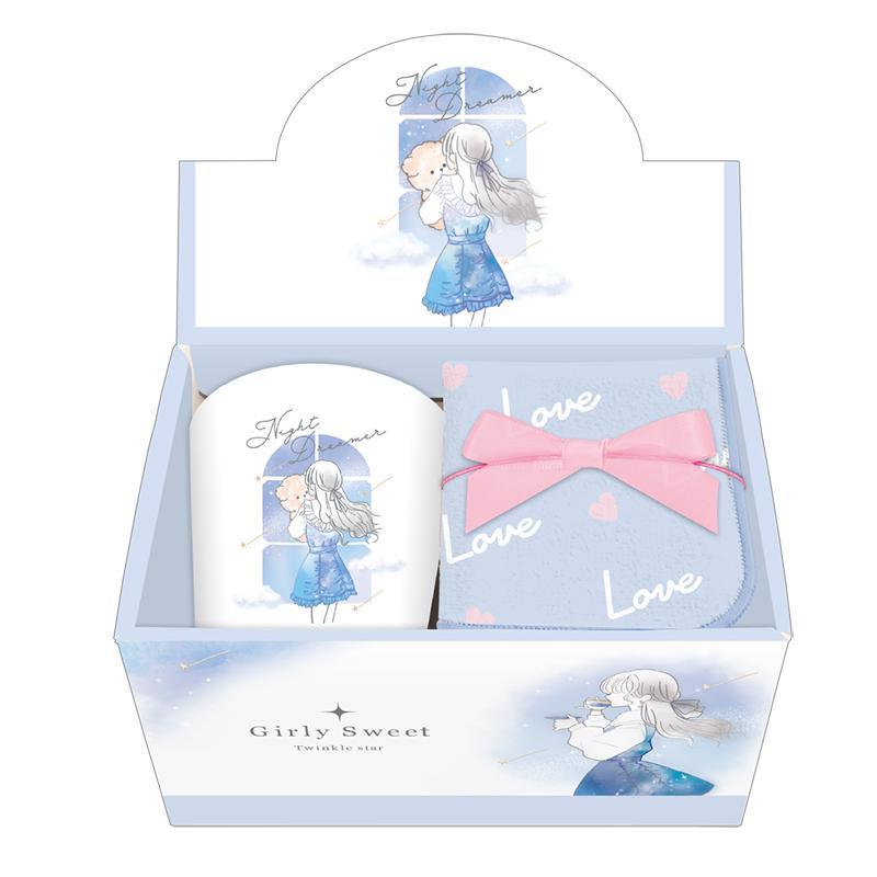 Mug & Hand Towel Gifts Set - Night Dreamer