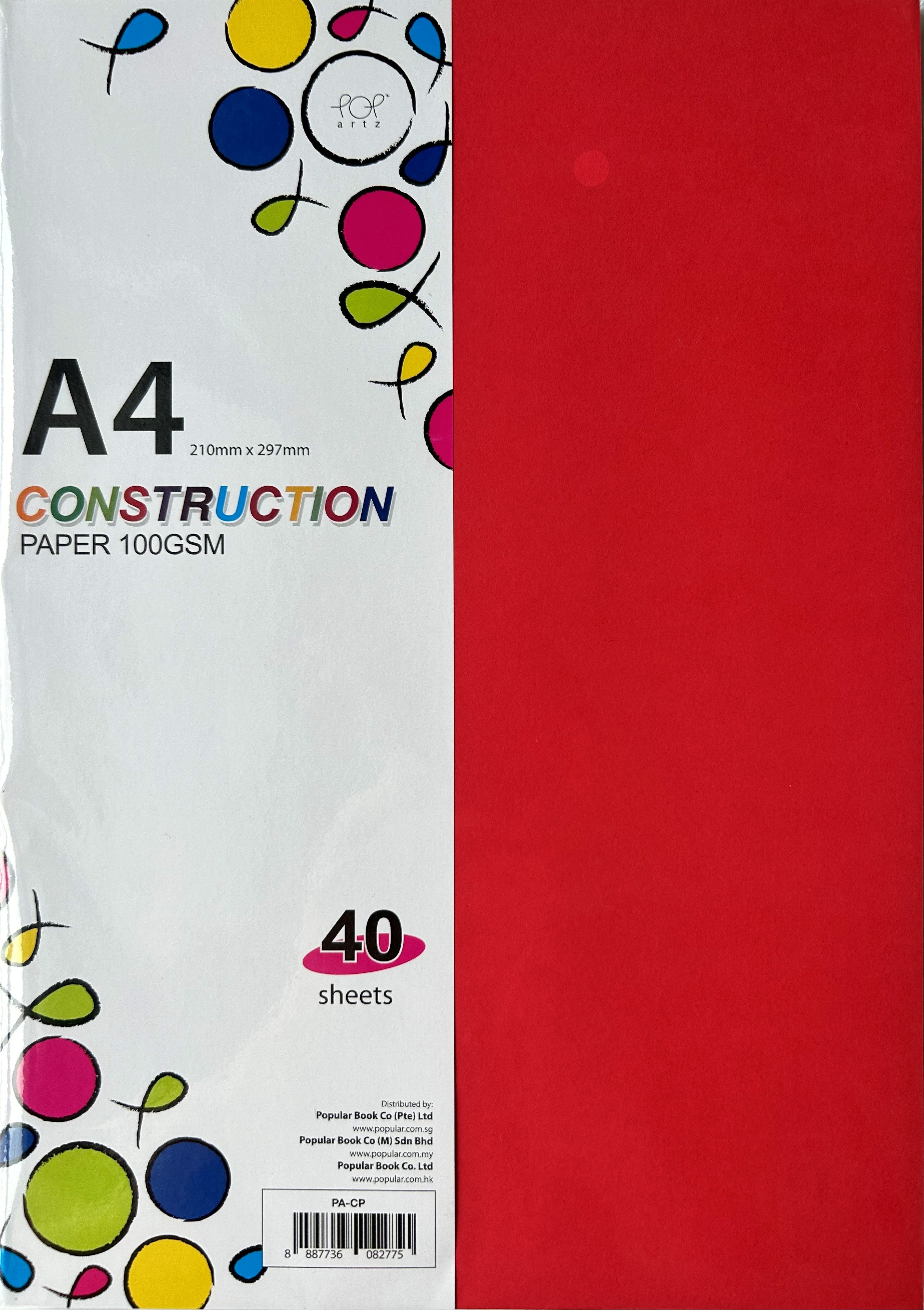 PA Construction Paper A4 100g 40's