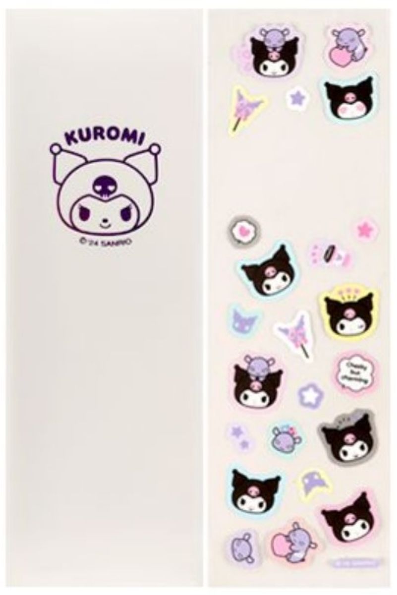 Kuromi Pencil Case With Sticker