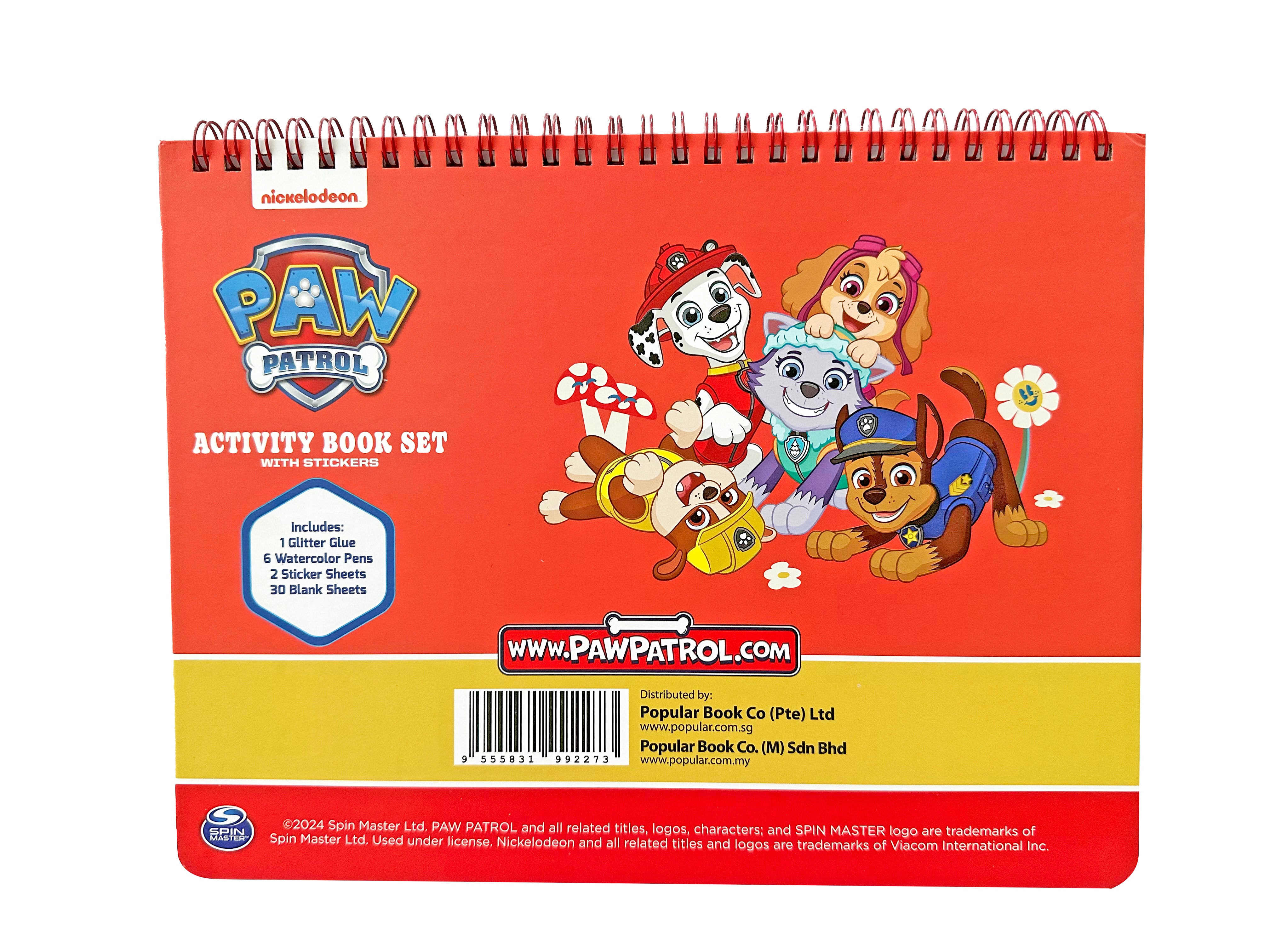 PAW PATROL ACTIVITY BOOK SET WITH STICKERS ACBS-2