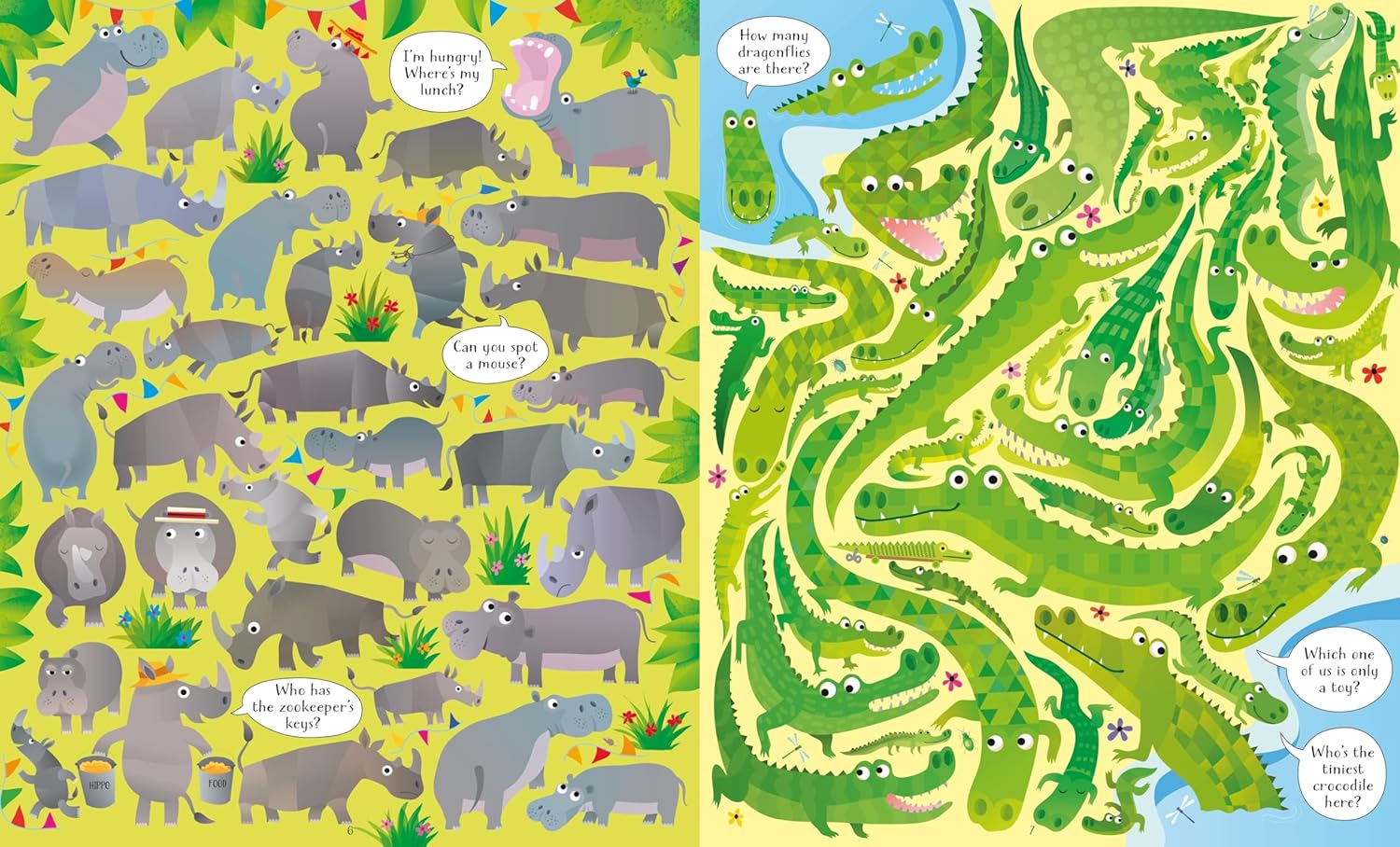 Usborne Book And Jigsaw At The Zoo