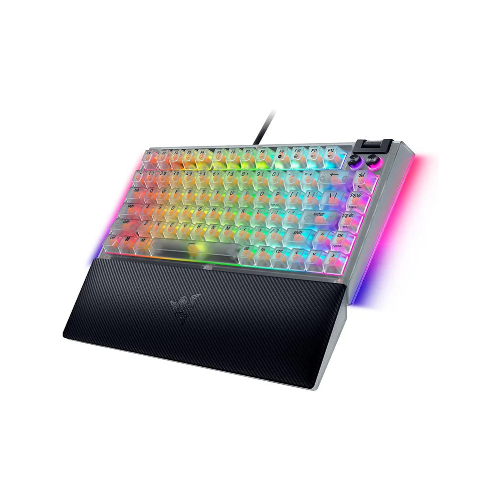 Razer BlackWidow V4 75% Wired Gaming Keyboard (Phantom White)