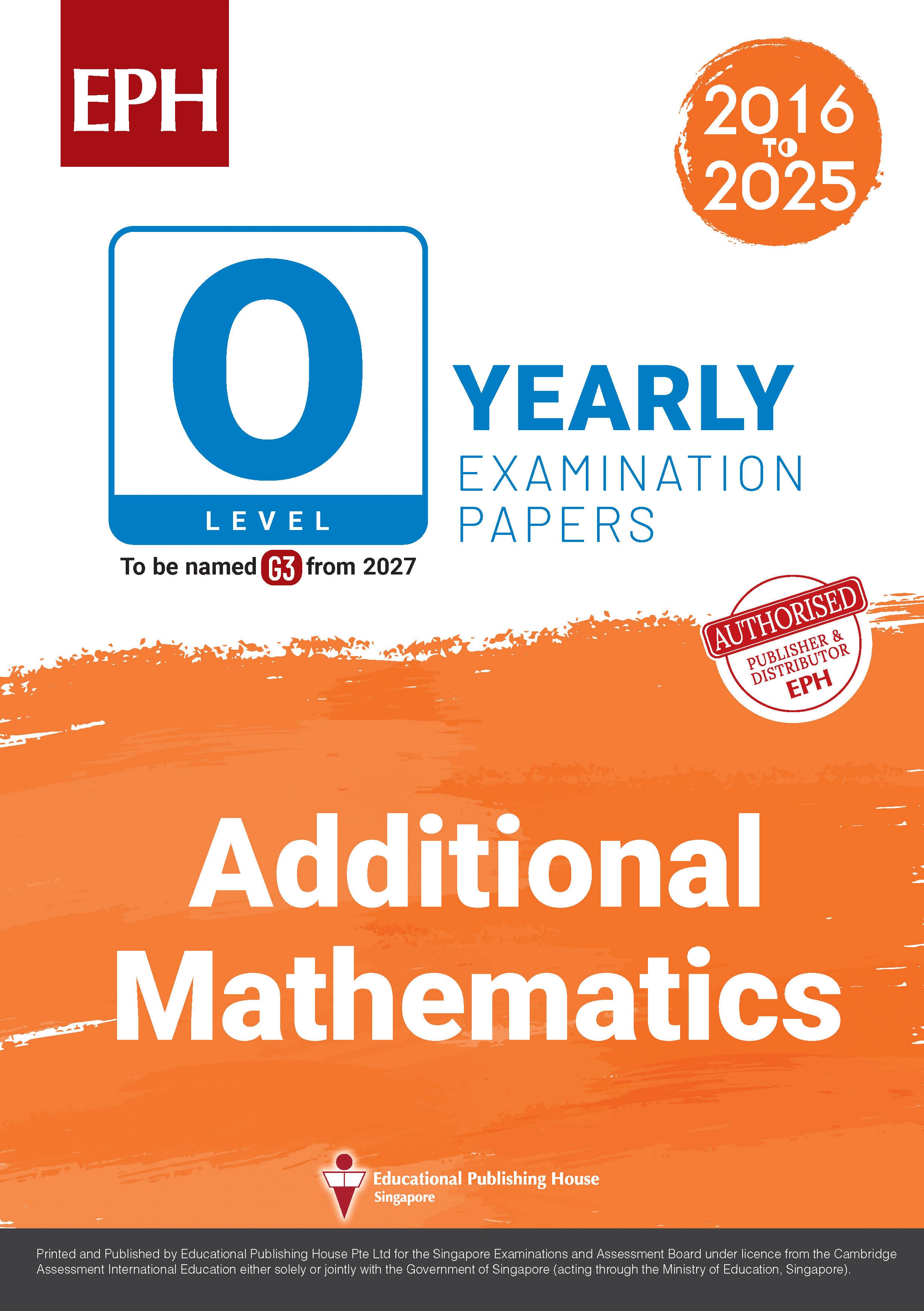OL Additional Mathematics Examination Q&A 16-25 (Yearly)