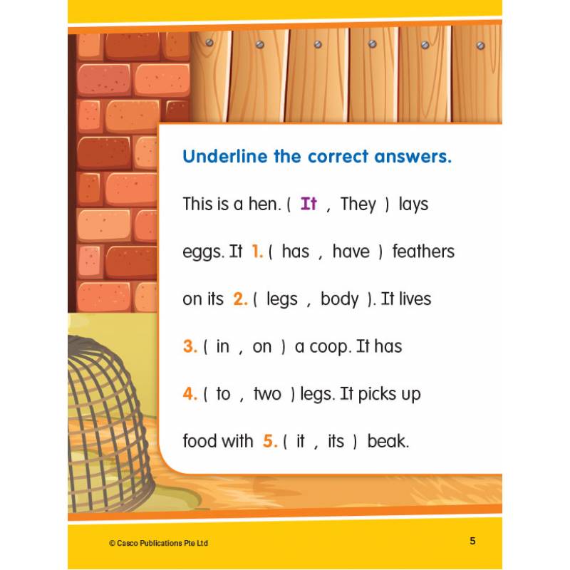 Pre-School English Cloze Passage