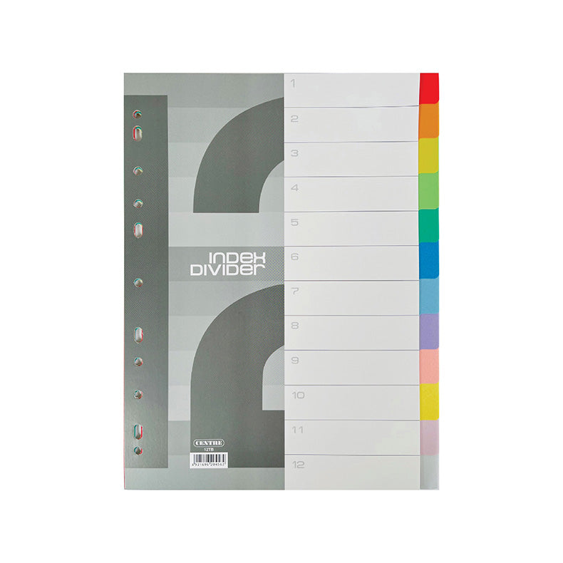 Centre Pp Index Dividers 12-colour