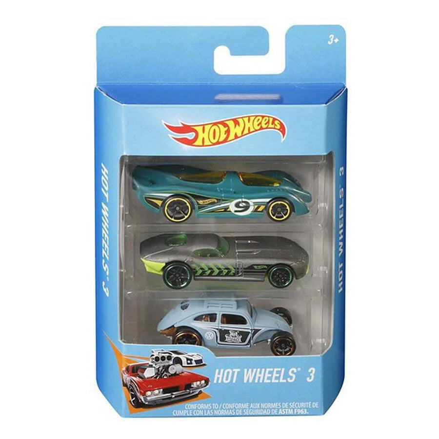 MATTEL HOT WHEELS BASIC CAR 3 PACK ASSORTED