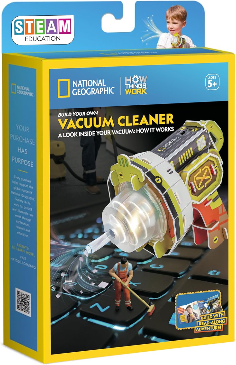 NATIONAL GEOGRAPHIC STEAM VACUUM CLEANER