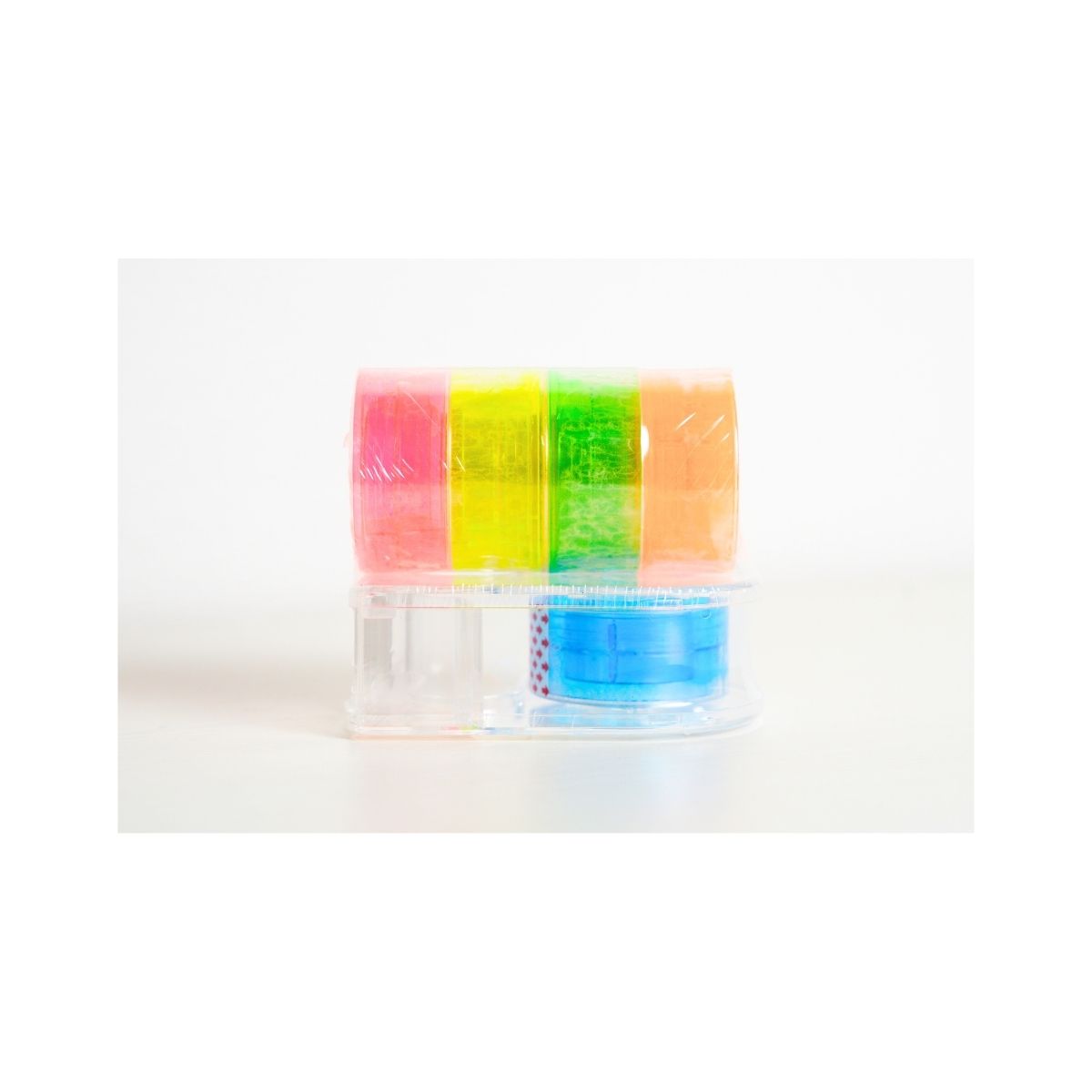 Pop Bazic Stationary Tape with Dispenser 19mm x 10m (Pack of 5)