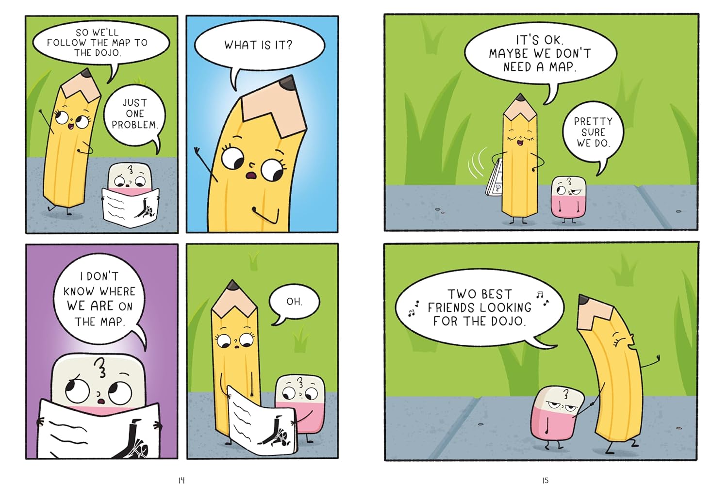 Pencil & Eraser: Lost and Frown!: An Early Reader Graphic Novel (Hardcover)