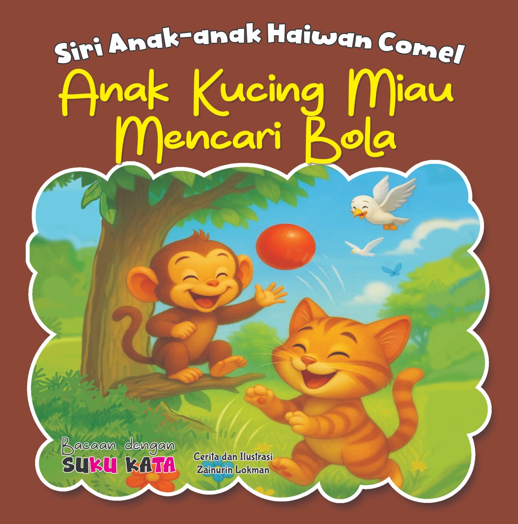 Siri Anak-anak Haiwan Comel : Anak Kucing Miau Mencari Bola