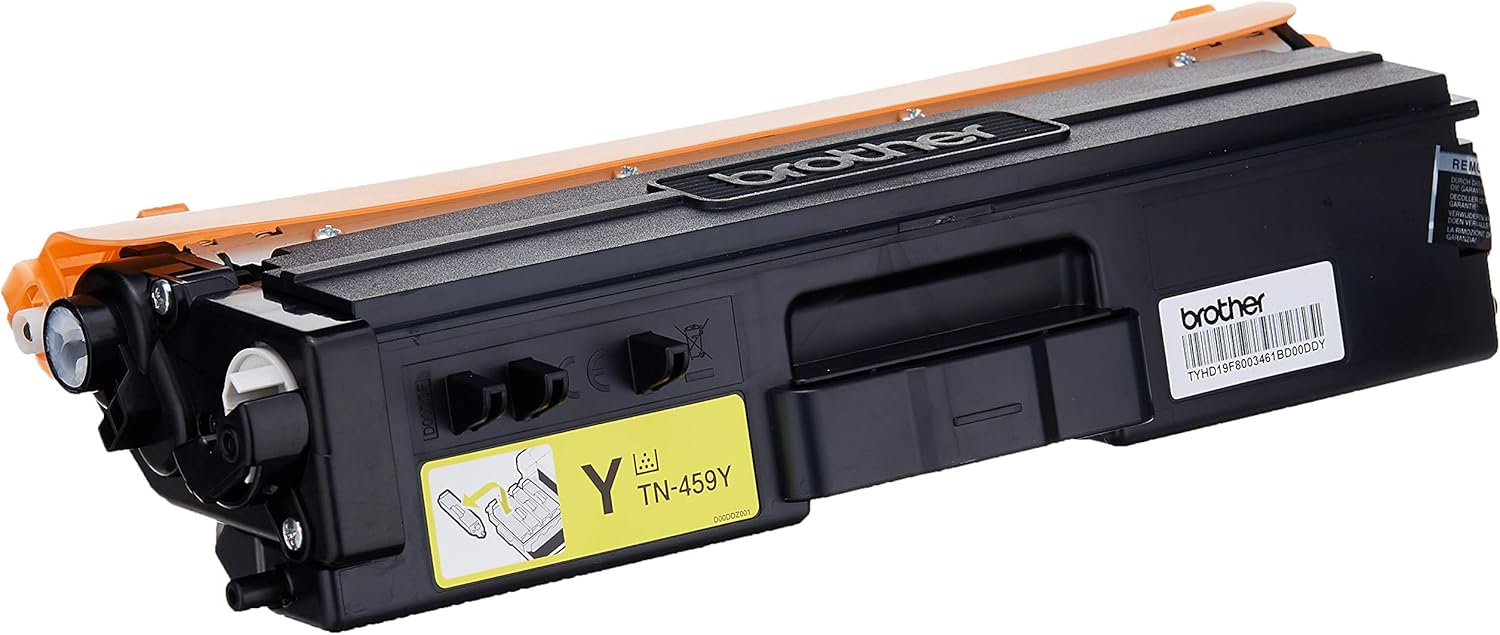 Brother TN-459Y ASA Original Toner Cartridge Compatible with HL/MFC Series, 9000 Pages, Yellow