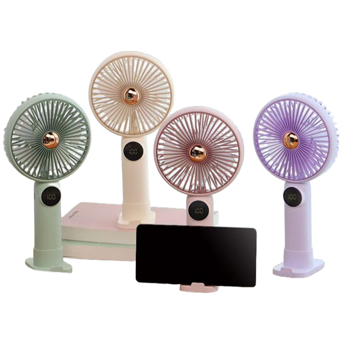 USB Handy Fan 3000mAh, 5-Speed