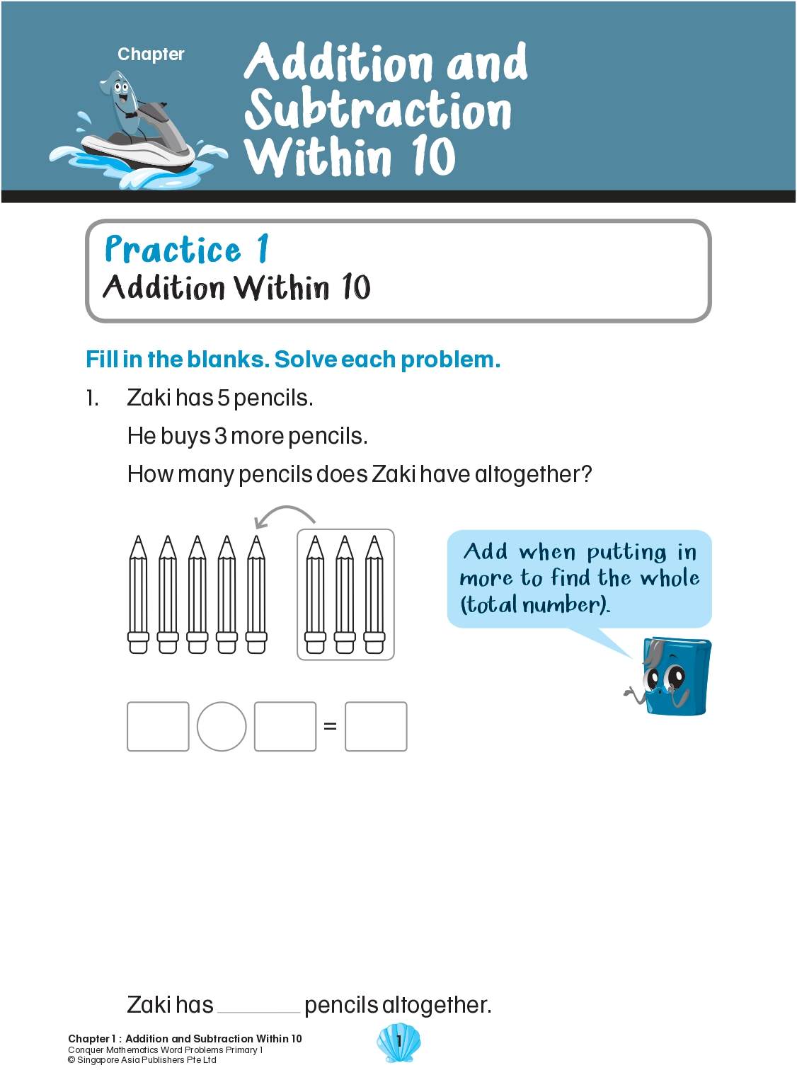 Conquer Mathematics Word Problems Primary 1