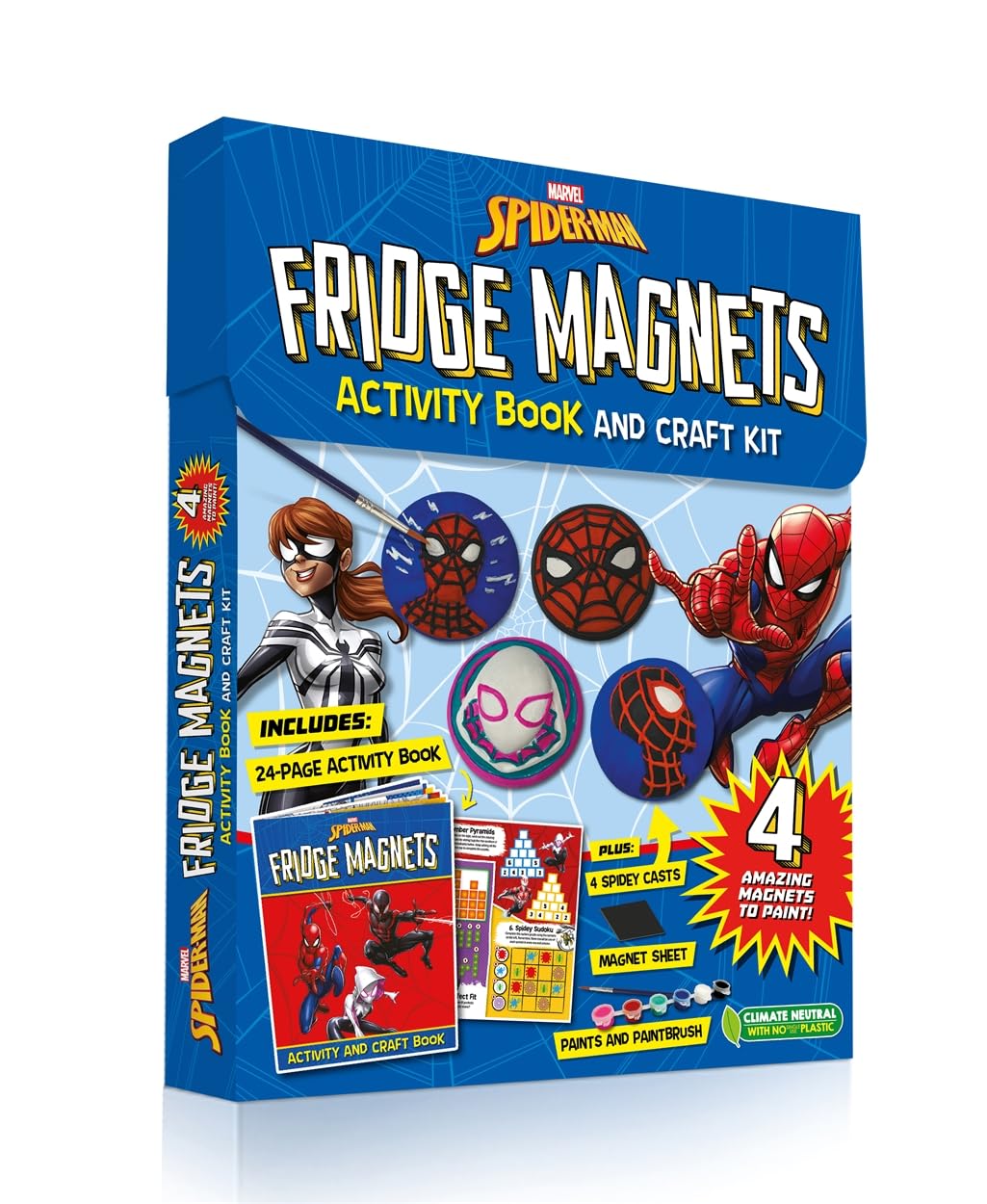 Marvel Spider-Man: Fridge Magnets Activity Book and Craft Kit (Activity Book and Craft Kit)